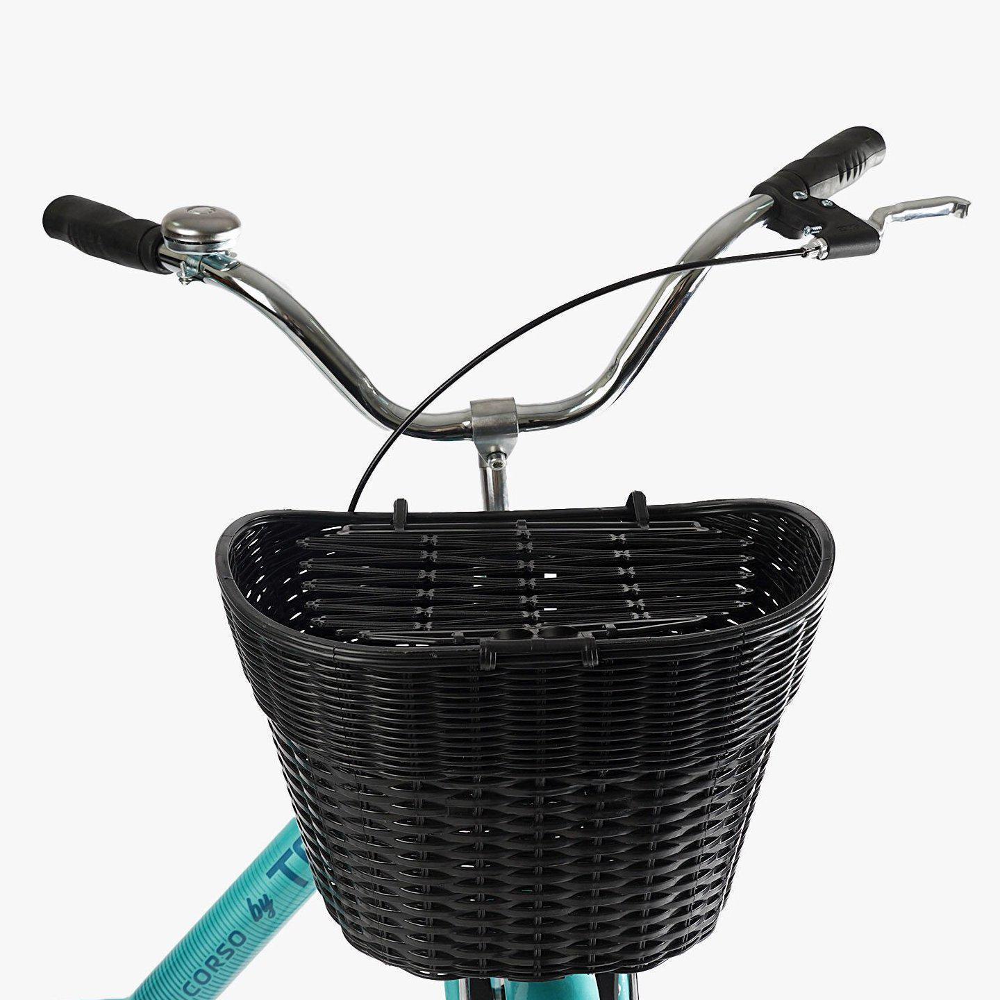 Велосипед городской Corso Travel с корзиной и багажником рама 16,5/26" Бирюзовый - фото 6 Велосипед городской Corso Travel с корзиной и багажником рама 16,5/26" Бирюзовый - фото 6