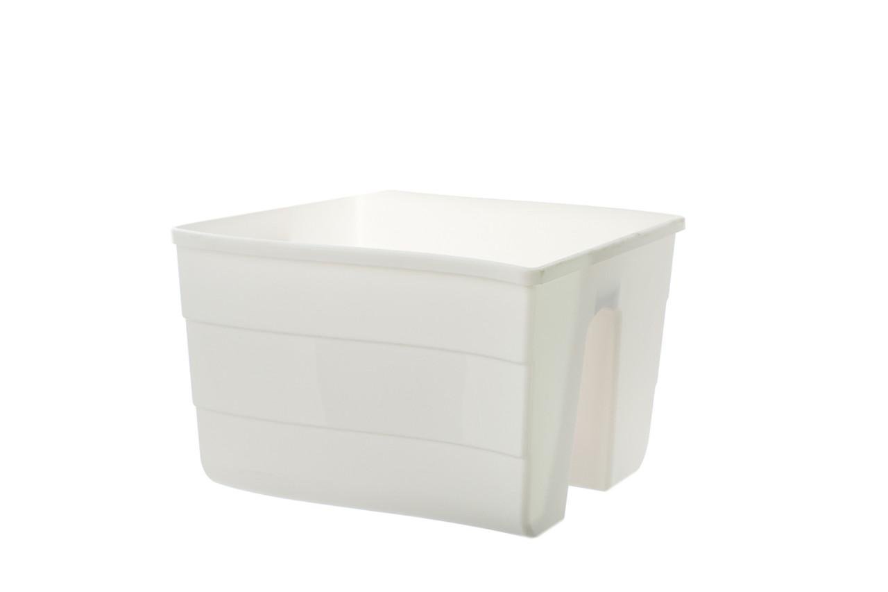 Горшок балконный на перила Form-Plastic Волна с кронштейнами 11 л 29х20х30 Белый