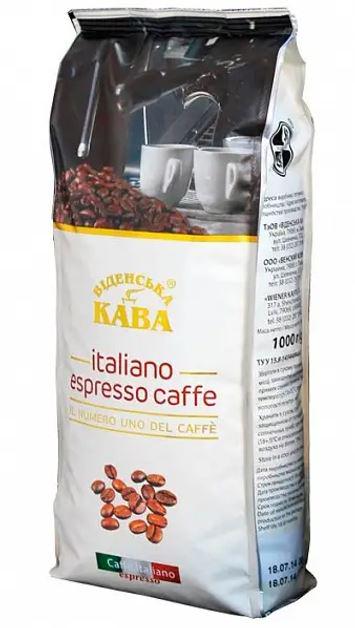 Кофе венский Italiano Espresso Coffee в зернах 1 кг