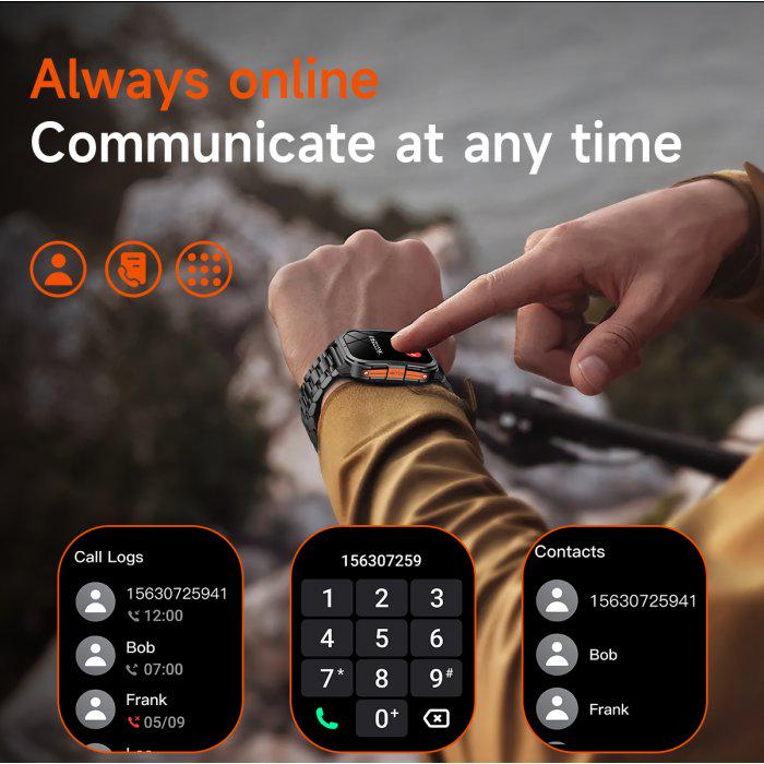 Смарт-годинник UWatch Smart Fanastic Nylon Black з ремінцями 2 шт. (2079) - фото 5 Смарт-годинник UWatch Smart Fanastic Nylon Black з ремінцями 2 шт. (2079) - фото 5