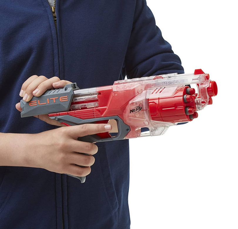 Бластер Nerf Elite Disruptor Translucent Red эко-упаковка (F2694) - фото 6