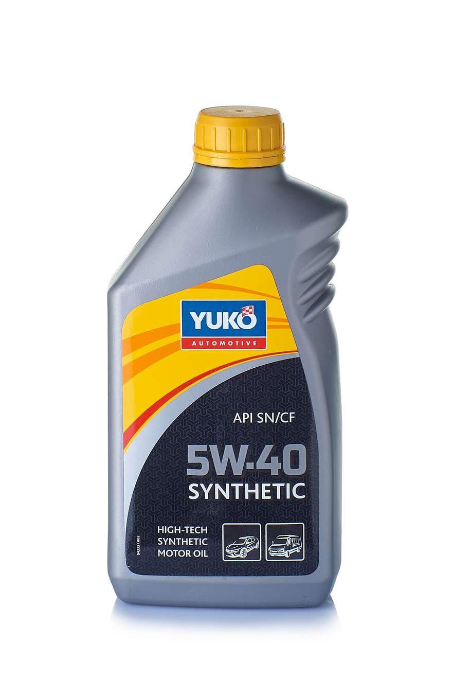 Моторное масло автомобильное YUKO SYNTHETIC 5W-40 1 л (4047)