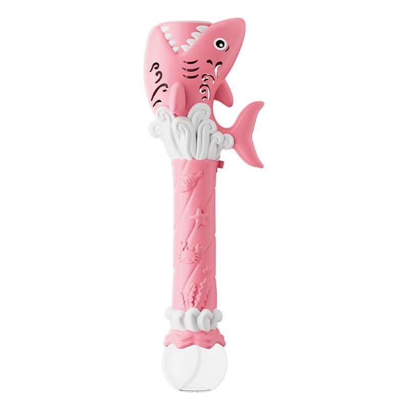 Дитячий іграшковий пістолет з мильними бульбашками H038 Shark bottle 50 мл Pink (00000078649_2)