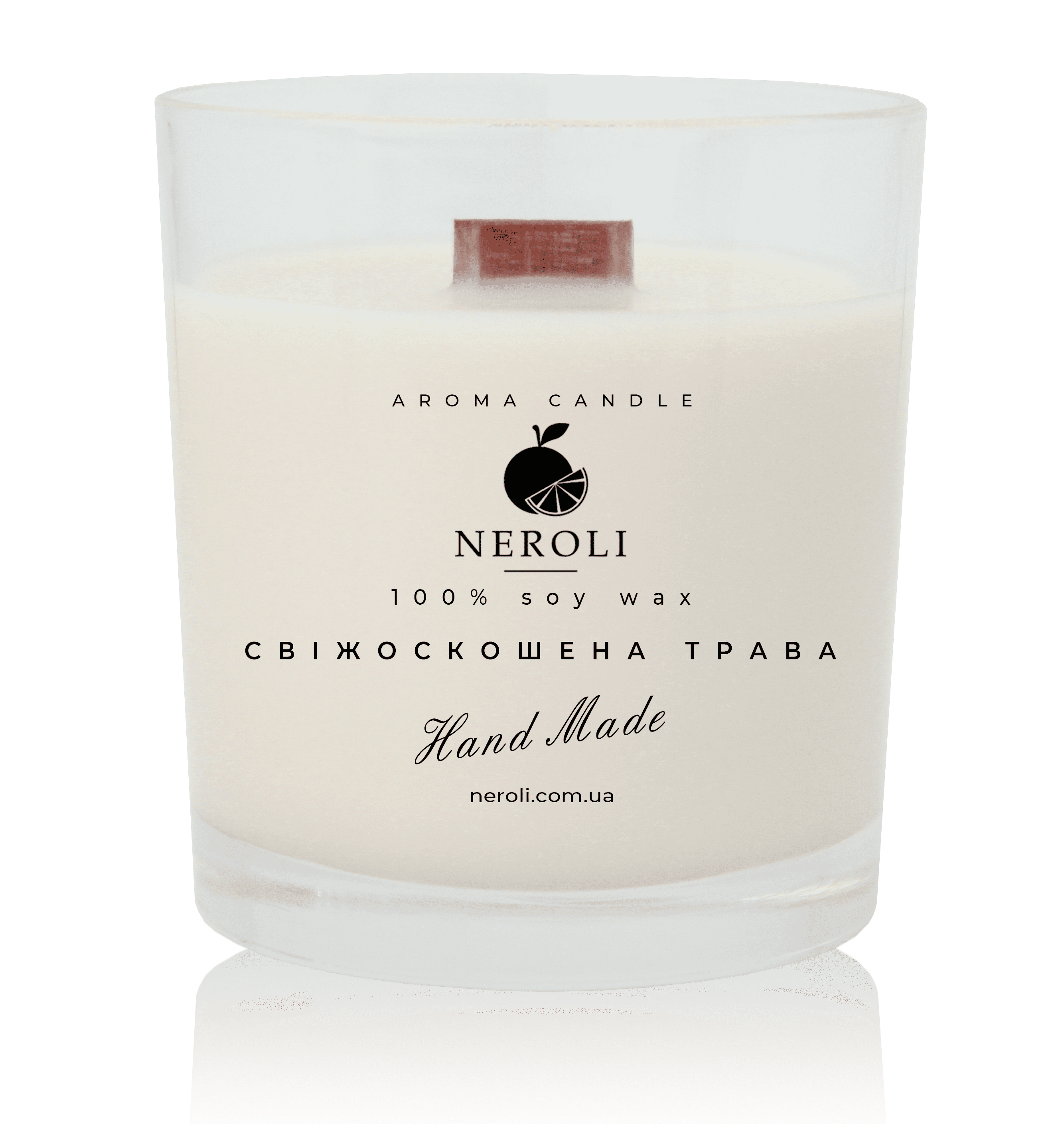 Аромасвеча соевая NEROLI Свежескошенная Трава Crystal Grace 200 мл