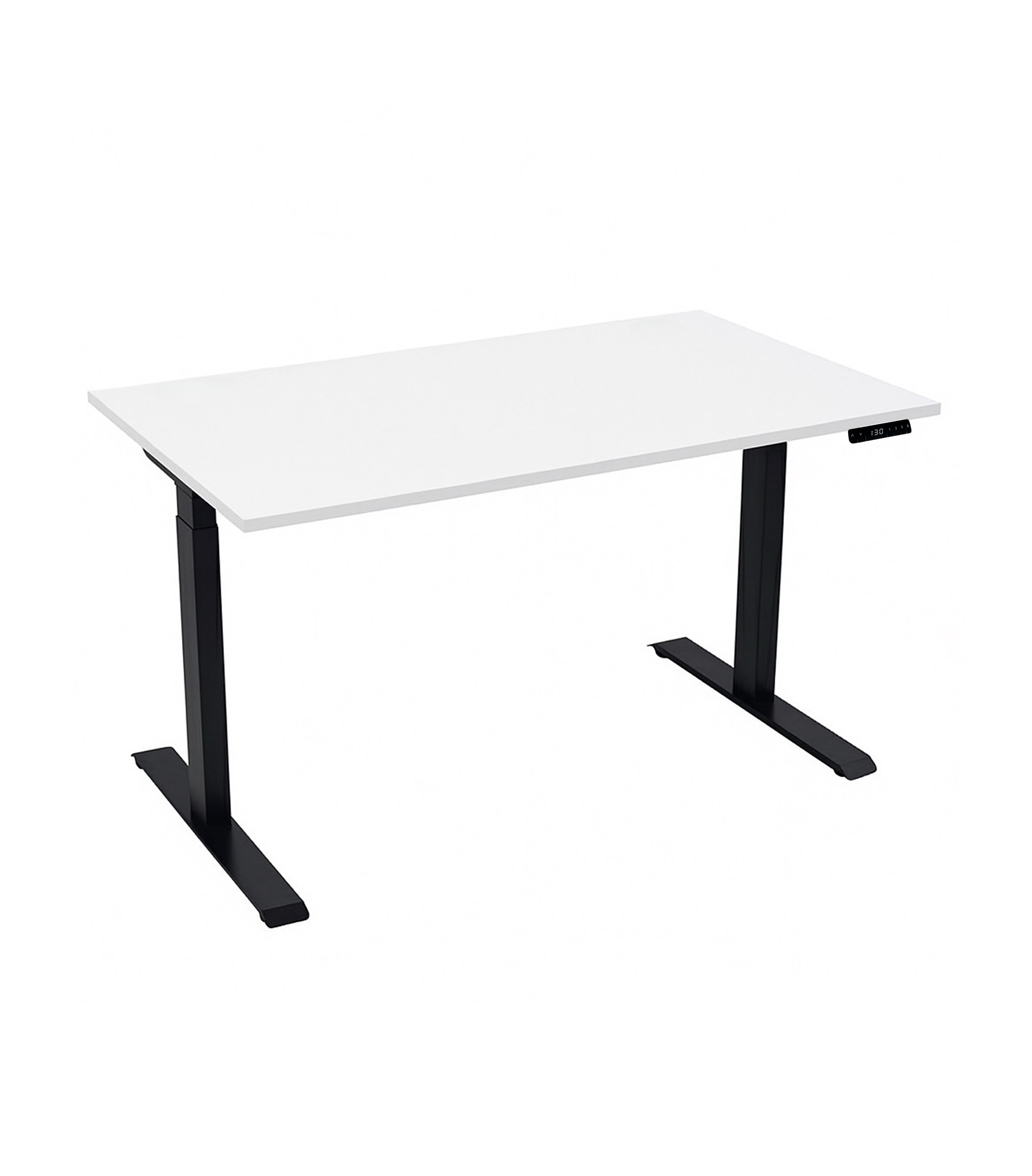 Стіл Almant з електричним регулюванням висоти двомоторний Чорний/Білий (69911ЧБіл)