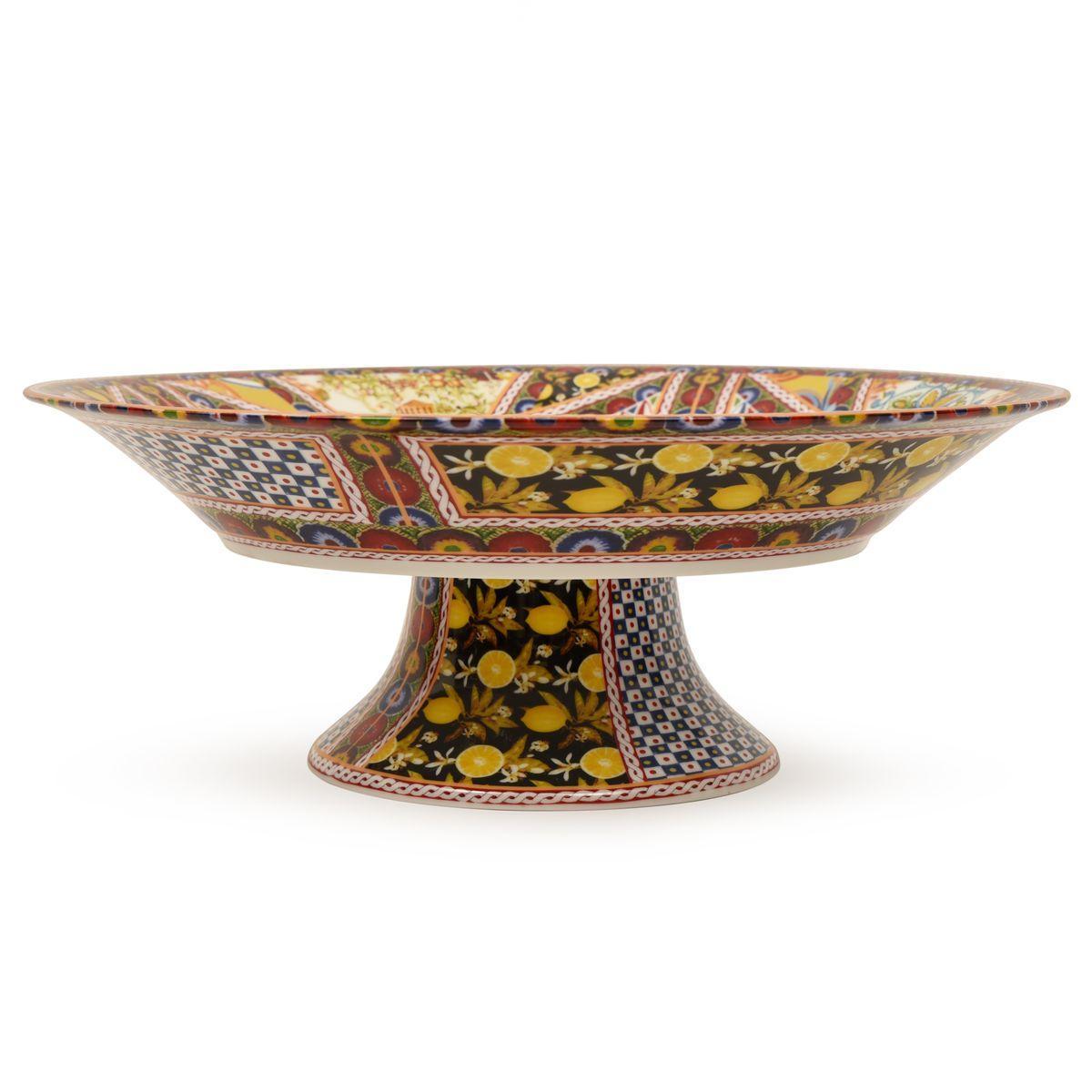 Фруктівниця Palais Royal Santa Rosalia з яскравим малюнком з порцеляни 15х35 см (37048) - фото 5