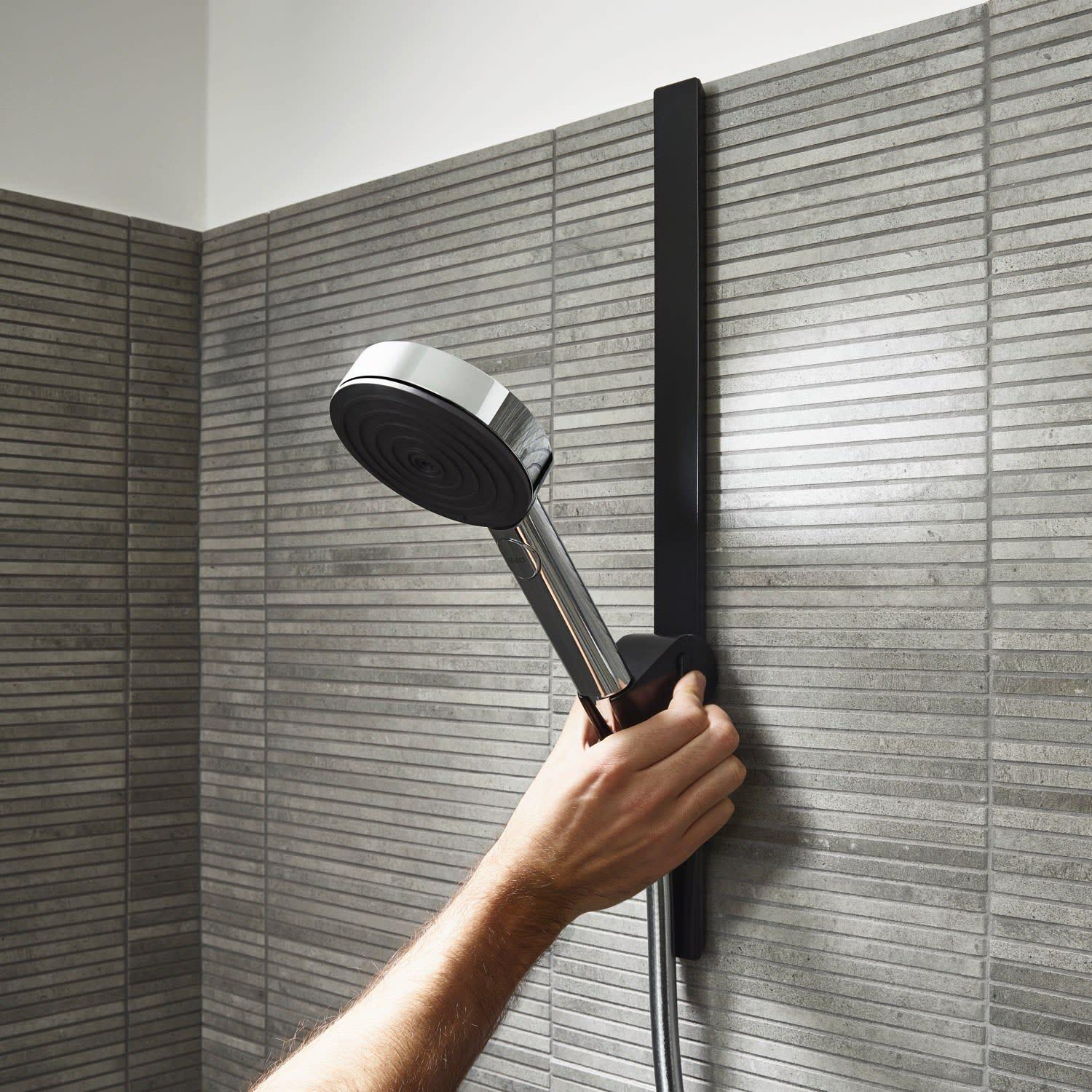 Держатель для ручного душа Hansgrohe WallStoris 27917670 Черный (145353) - фото 3