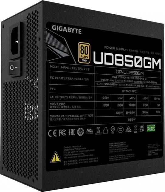 Блок питания Gigabyte UD850GM 80+ 850 Вт Gold (570796) - фото 3