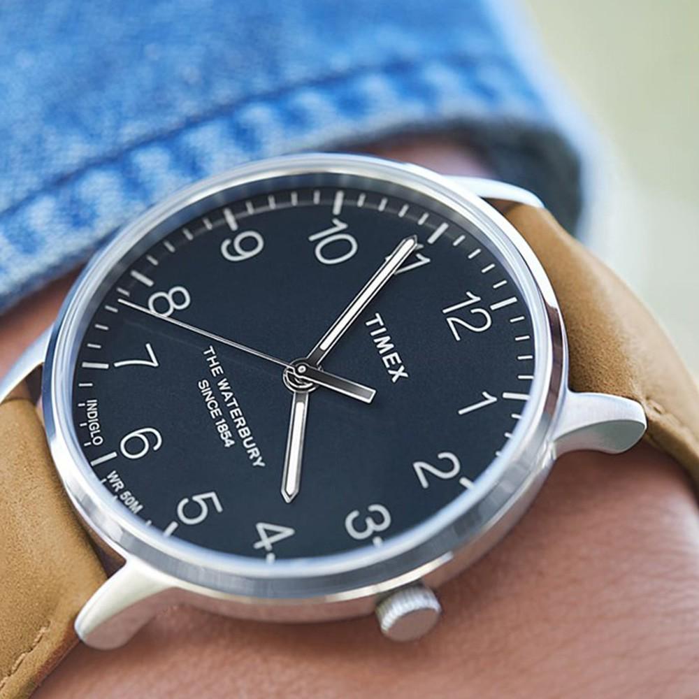Наручний годинник чоловічий Timex Waterbury Classic кварцевий Silver (Tx2u97200) - фото 7