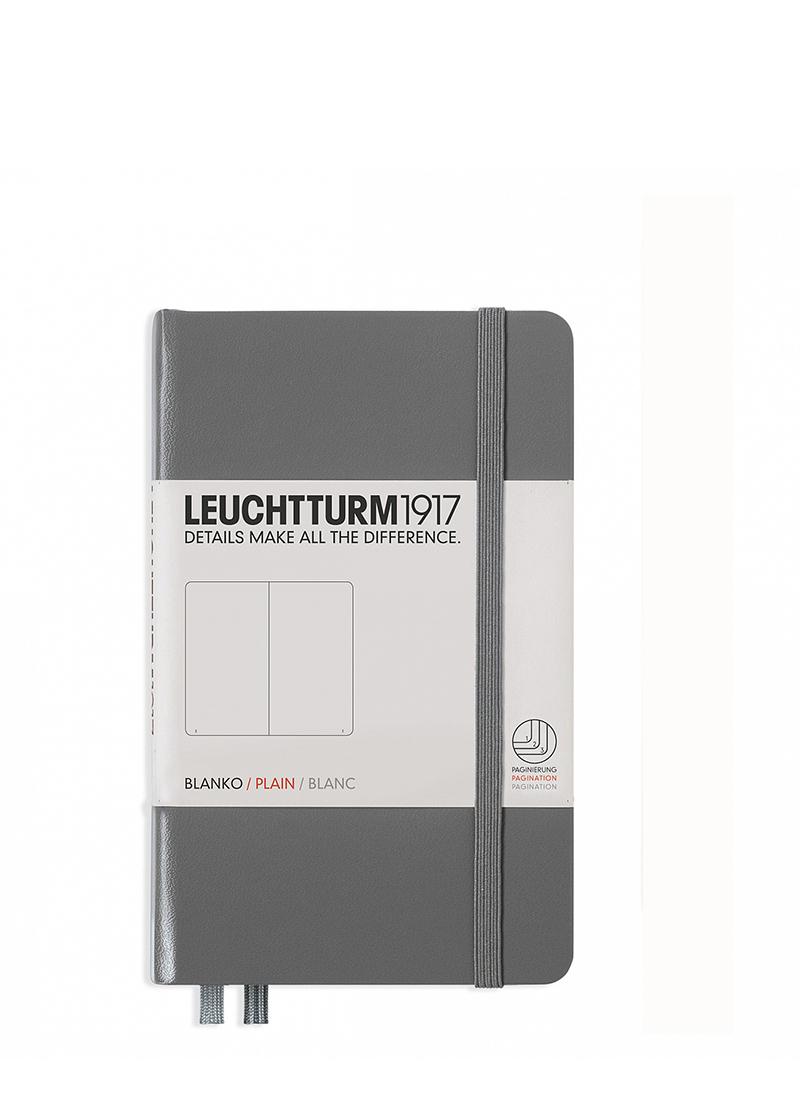 Блокнот Leuchtturm1917 кишеньковий чисті аркуші Антрацит (344779) - фото 1