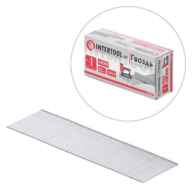 Цвях для степлера Intertool PT-8632 PT-1603 PT-1612 32 мм 18GA 1,0х1,25 мм 5000 шт./уп. - фото 4 Цвях для степлера Intertool PT-8632 PT-1603 PT-1612 32 мм 18GA 1,0х1,25 мм 5000 шт./уп. - фото 4