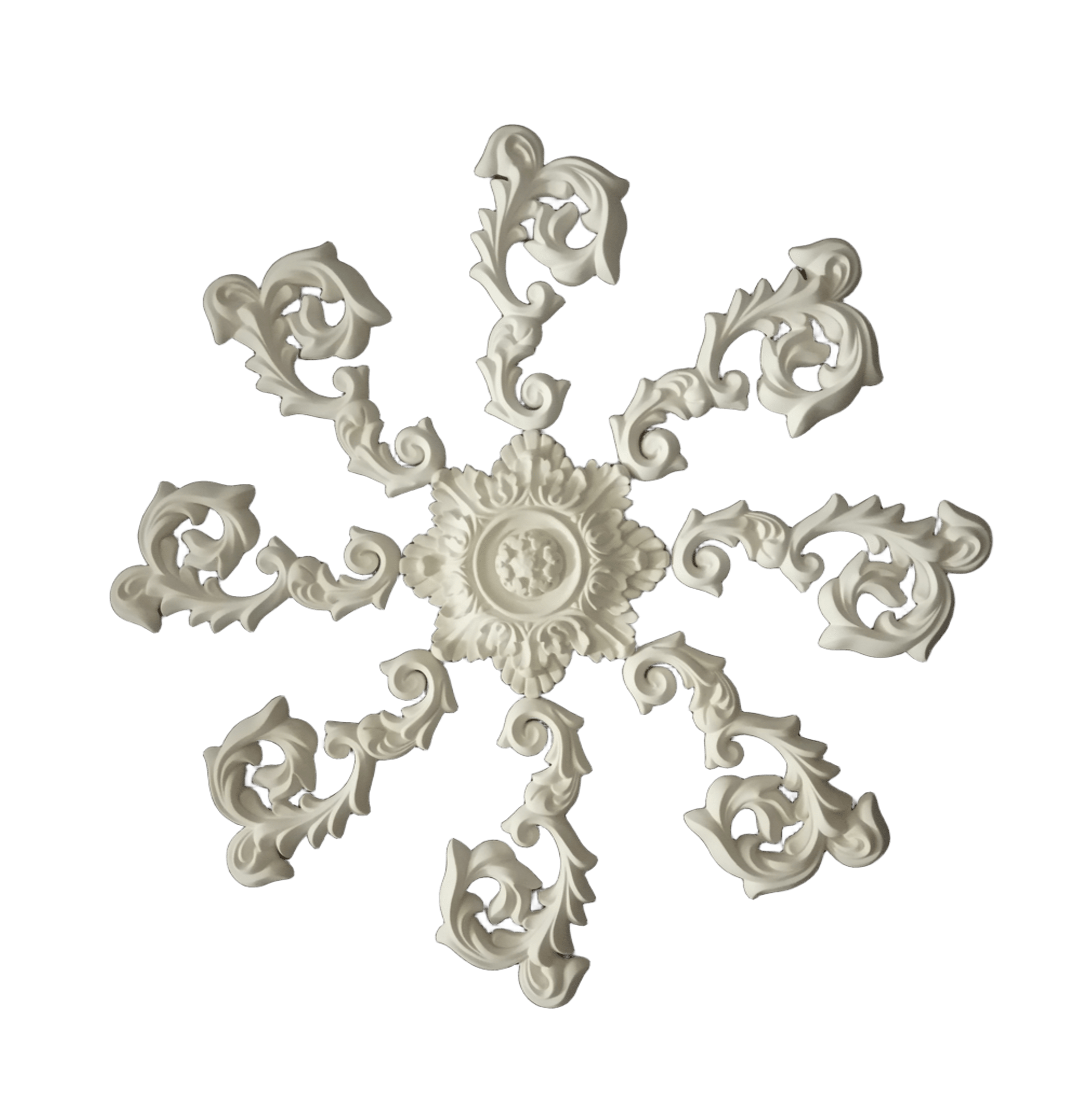 Розетка на потолок декоративная гипсовая сборная D 840 мм (31133519)