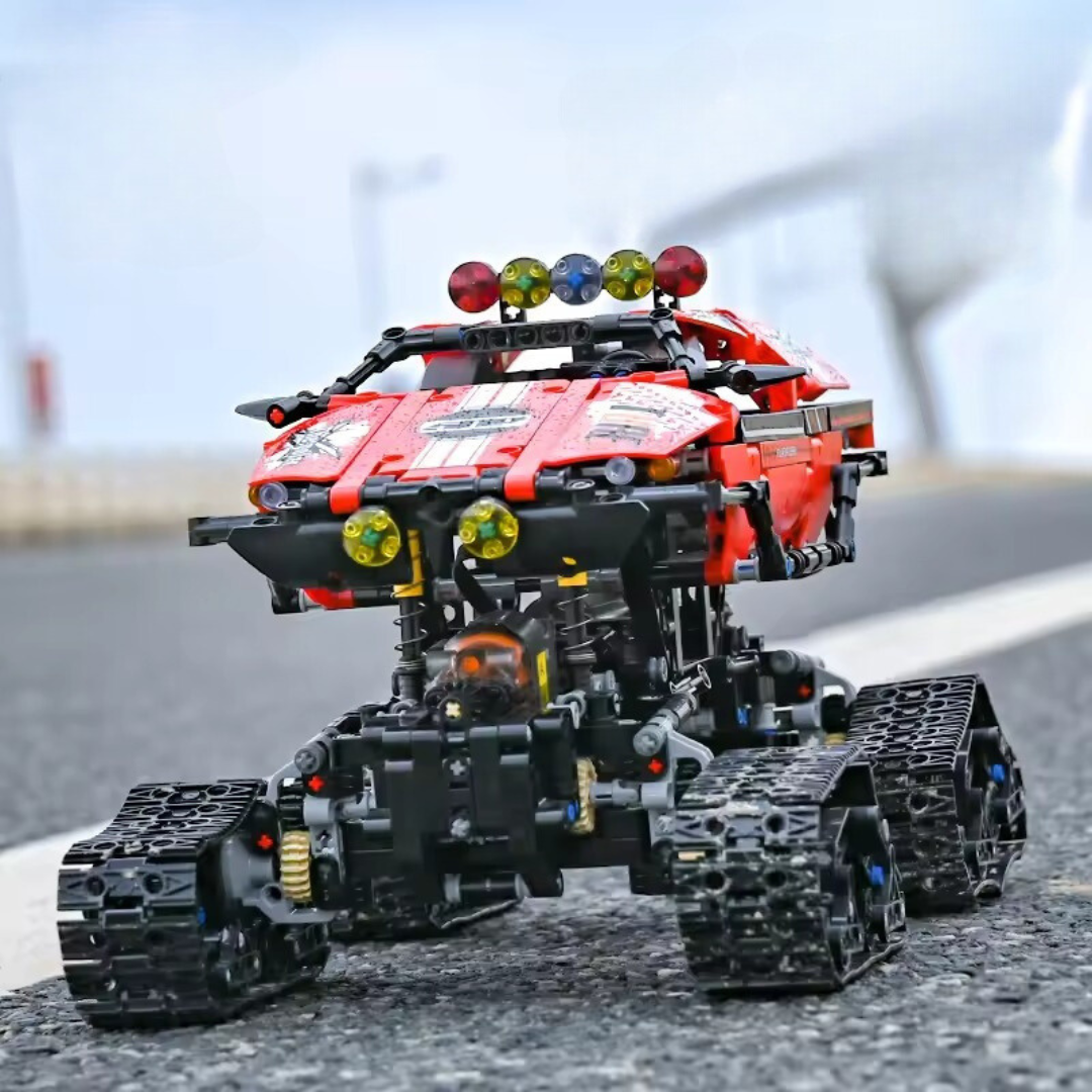 Конструктор Спортивний позашляховик на гусеничному ходу на дистанційному управлінні 1381 деталь Червоний (2402604451) - фото 7 Конструктор Спортивний позашляховик на гусеничному ходу на дистанційному управлінні 1381 деталь Червоний (2402604451) - фото 7