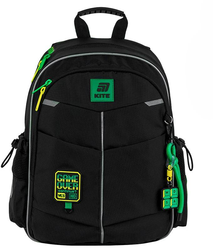 Школьный рюкзак KITE Education Game Over Черный (K25-771S-4)