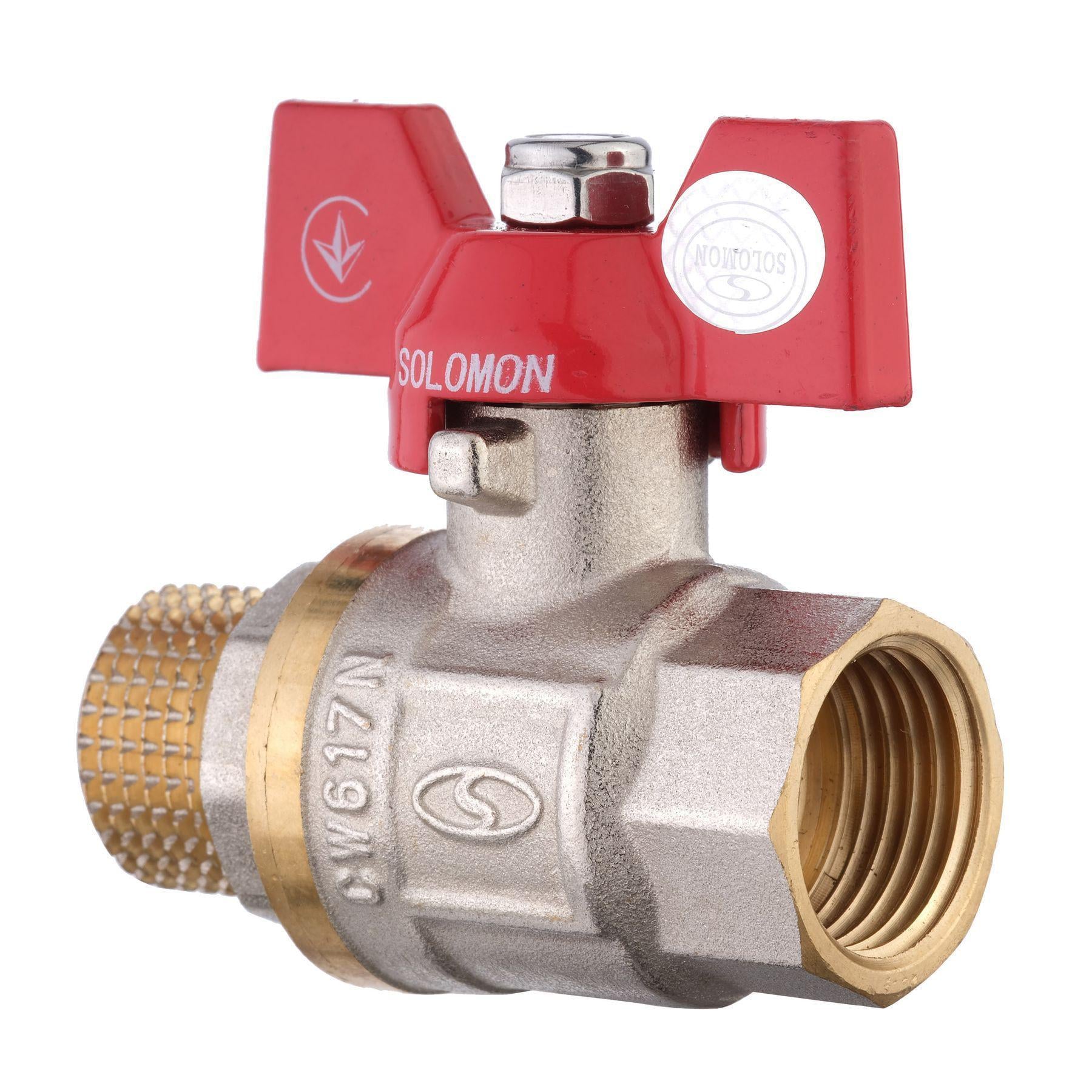 Кран шаровый прямой Solomon 3/4″ ЗВ КБ PN40 B1008 (000000747) Кран шаровый прямой Solomon 3/4″ ЗВ КБ PN40 B1008 (000000747)