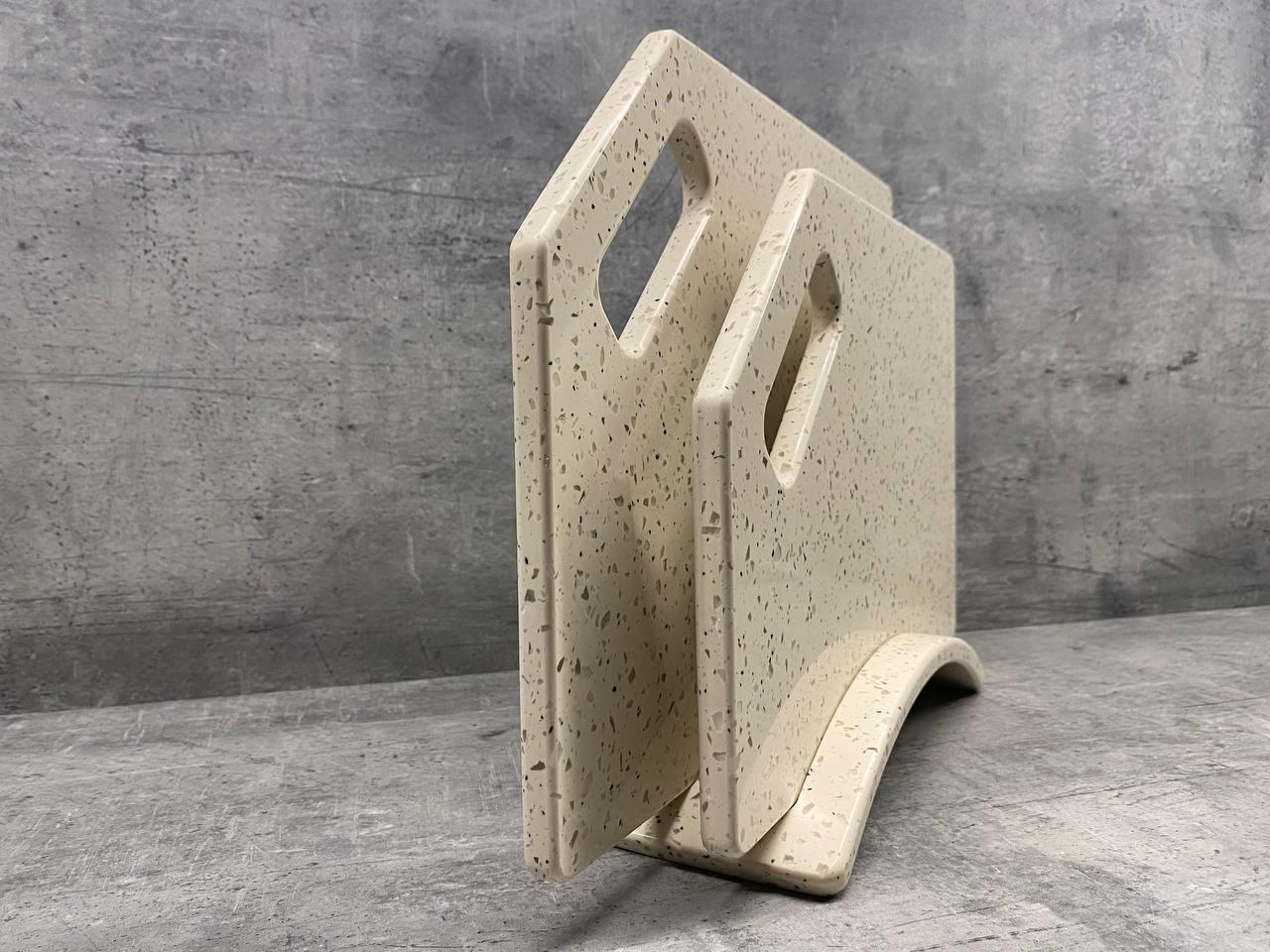 Набор досок кухонных Bosque из искусственного акрилового камня на подставке 2 шт. (198) - фото 2 Набор досок кухонных Bosque из искусственного акрилового камня на подставке 2 шт. (198) - фото 2