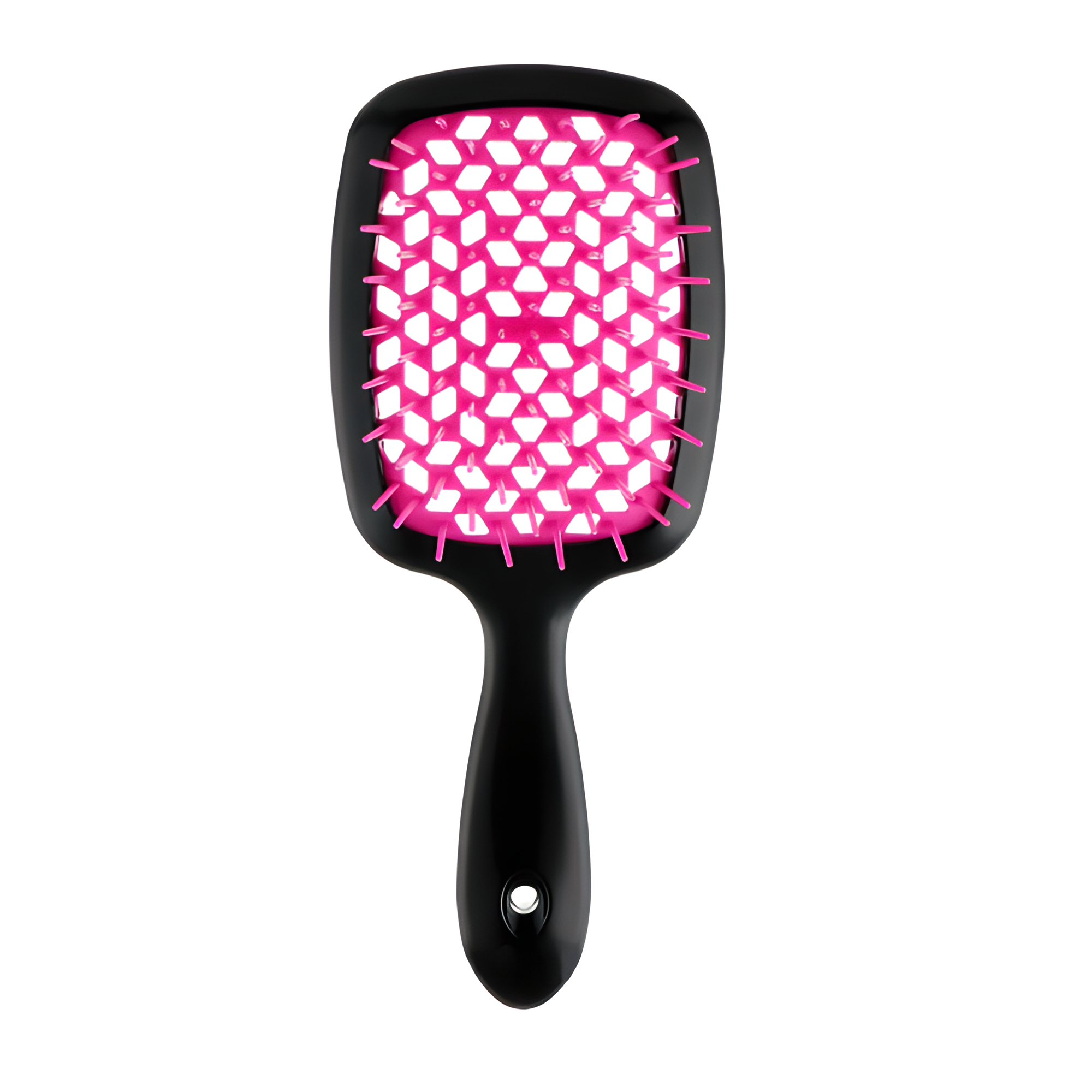 Гребінець для волосся Super Hair Brush Чорний/Рожевимм (16341059723)