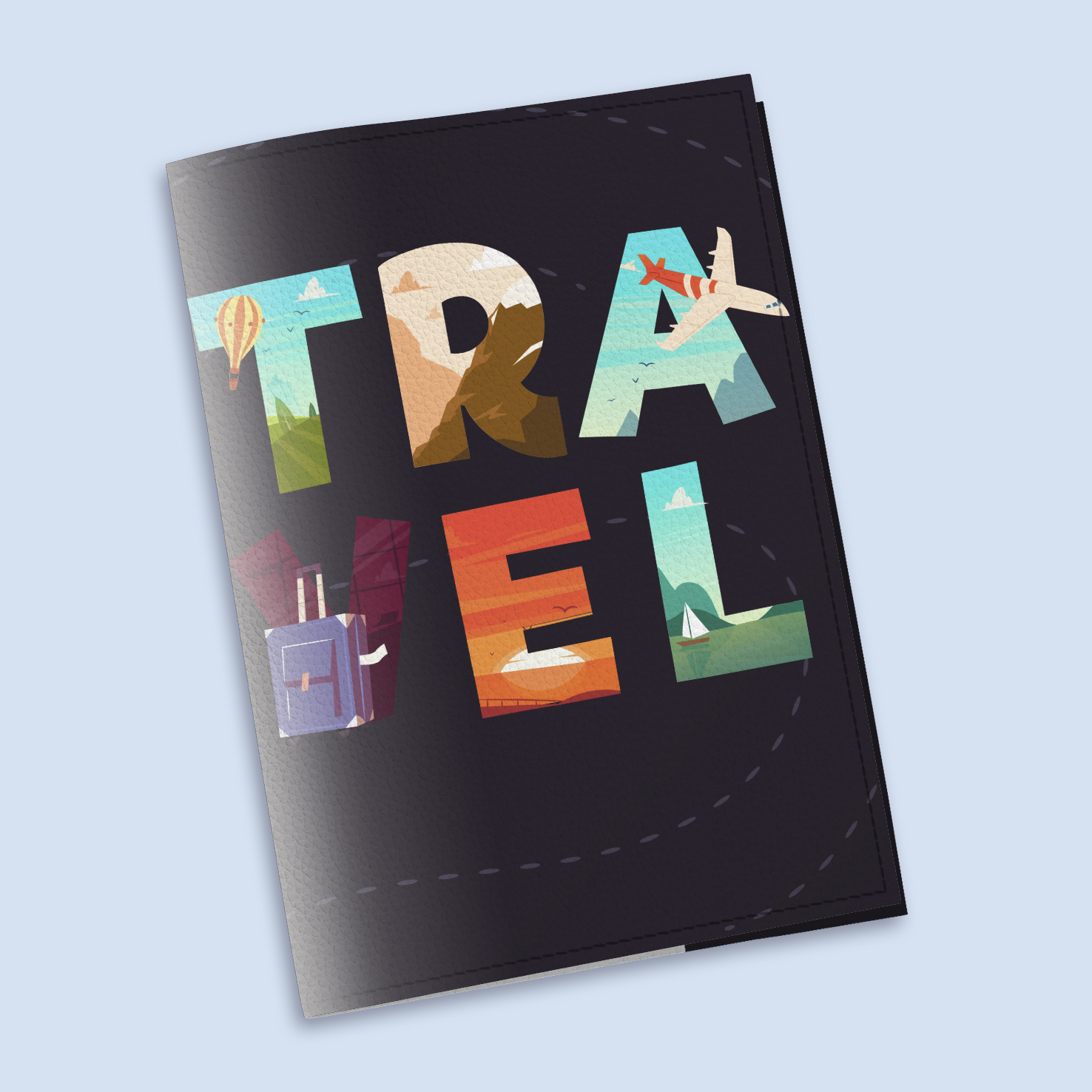 Обложка на паспорт The cover Travel 9,6x13,3 см (912065)
