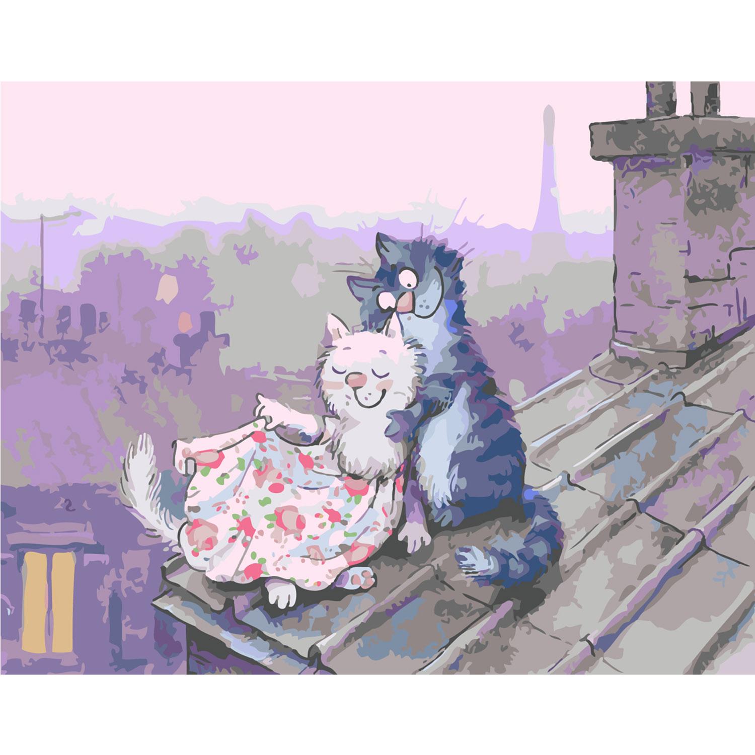 Картина по номерам Strateg Крыша любви 40х50 см (SY6363)