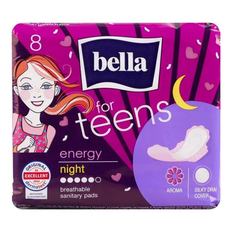 Гигиенические прокладки Bella for Teens Energy night 8 шт. Гигиенические прокладки Bella for Teens Energy night 8 шт.