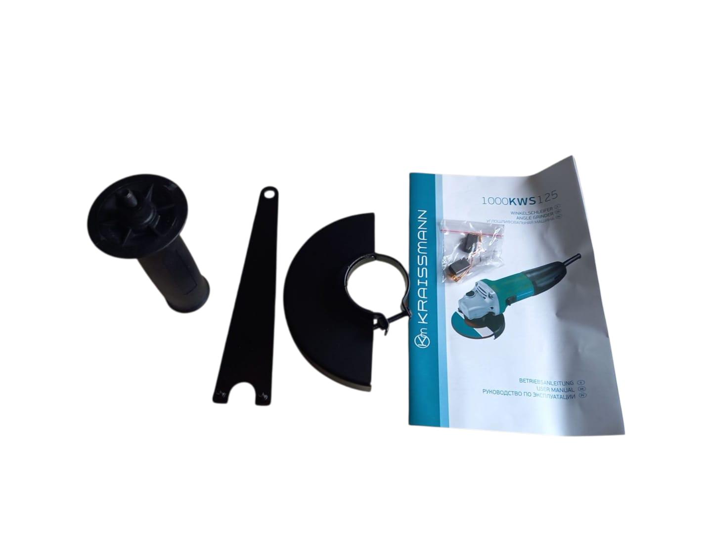Машина шліфувальна кутова KRAISSMANN 1000 KWS 125 (27731854) - фото 2 Машина шліфувальна кутова KRAISSMANN 1000 KWS 125 (27731854) - фото 2