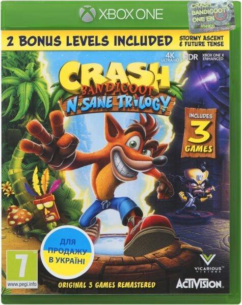 Игра Crash Bandicoot N'sane Trilogy для Xbox One Series Blu-ray диск/English version (0433) - фото 2