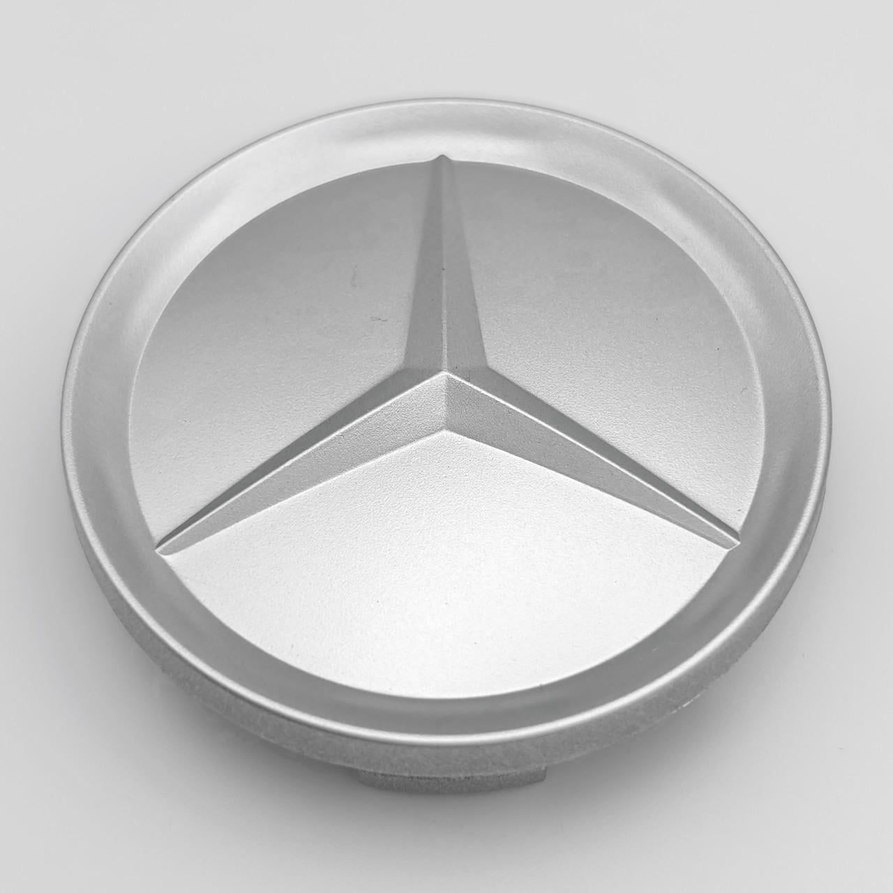 Ковпачок заглушка маточини колеса Mercedes Benz 63.5 мм Хром матовий (3012382101)