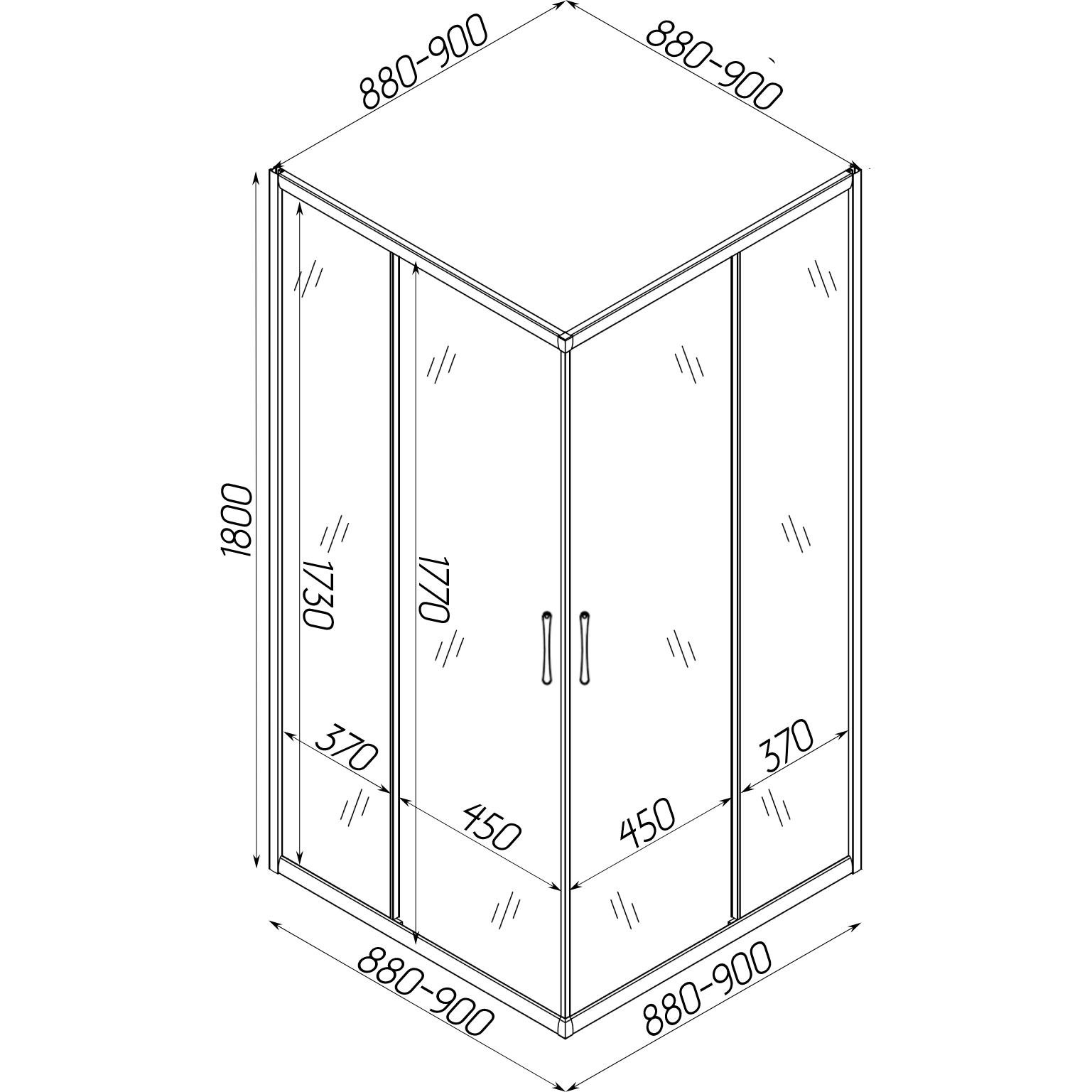 Душова кабіна Bravo ODRA 90N - фото 6 Душова кабіна Bravo ODRA 90N - фото 6