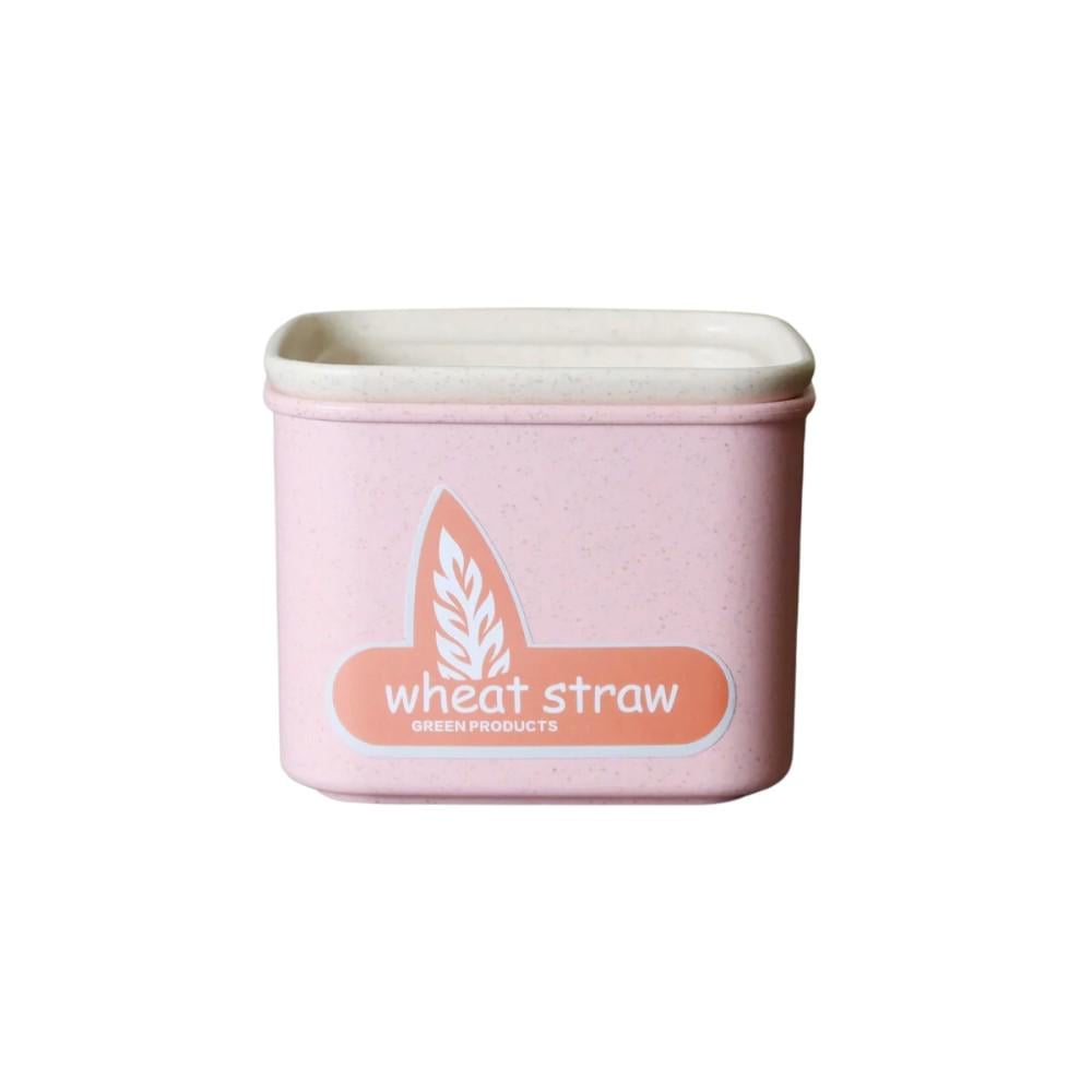 Емкость для хранения сыпучих продуктов эко материал 600 мл Розовый (sku1958)