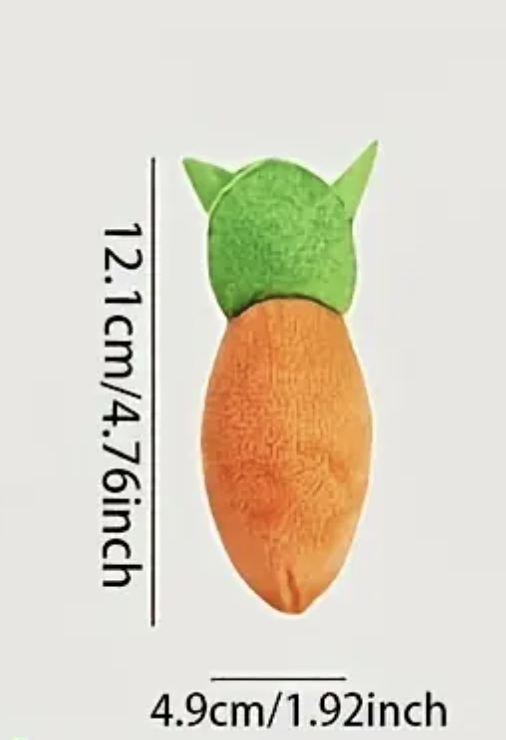 Іграшка для котів та собак у формі морквини з 8 отворами - фото 3 Іграшка для котів та собак у формі морквини з 8 отворами - фото 3