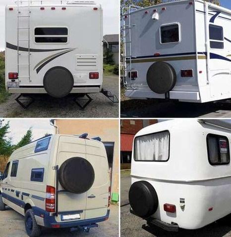 Комплект чехлов для колес универсальные водонепроницаемые 4 шт. 17-20" Черный - фото 9