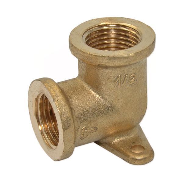 Колено настенное латунное Pattaroni 1/2" внутренняя-внутренняя резьба (F94R001)