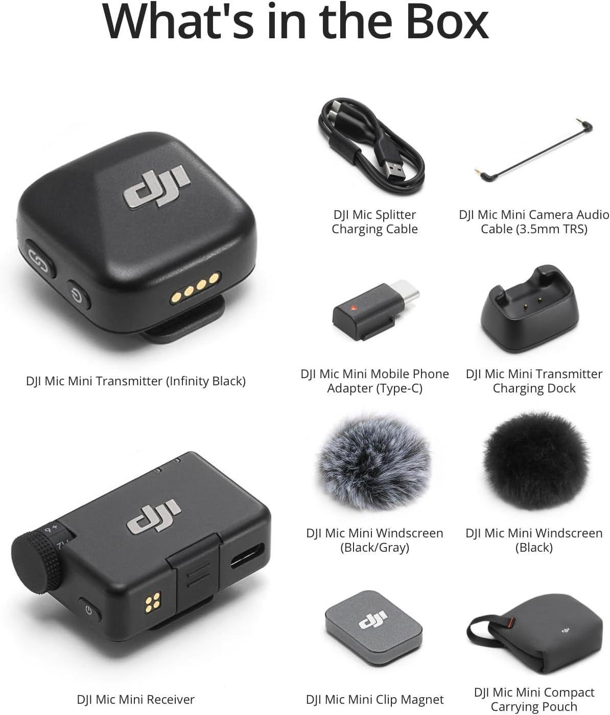 Микрофон петличный DJI Mic Mini Black 1RX 1TX (27-10) - фото 9 Микрофон петличный DJI Mic Mini Black 1RX 1TX (27-10) - фото 9