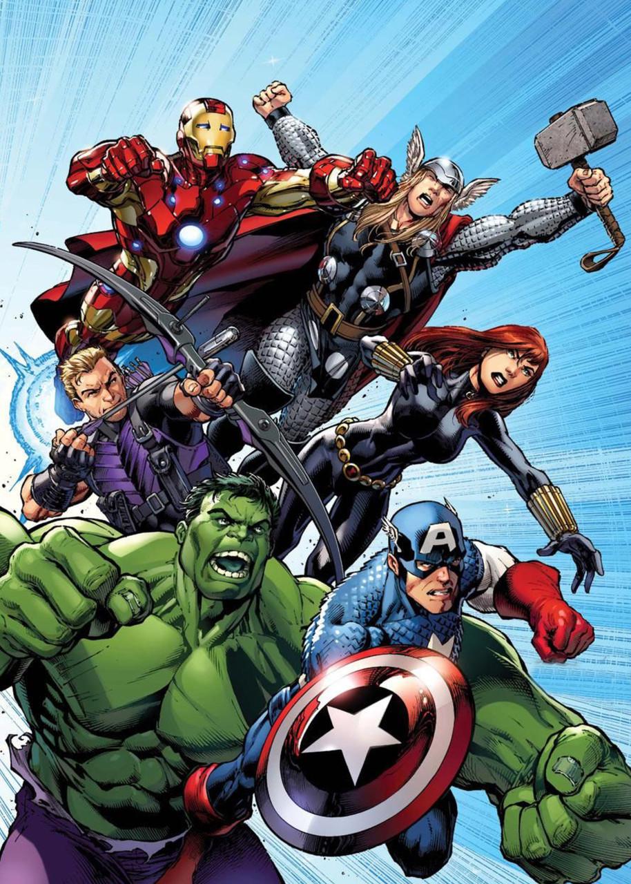 Картина постер Gee! Avengers Мстители комиксная рисовка 40х60 см AG.09.014