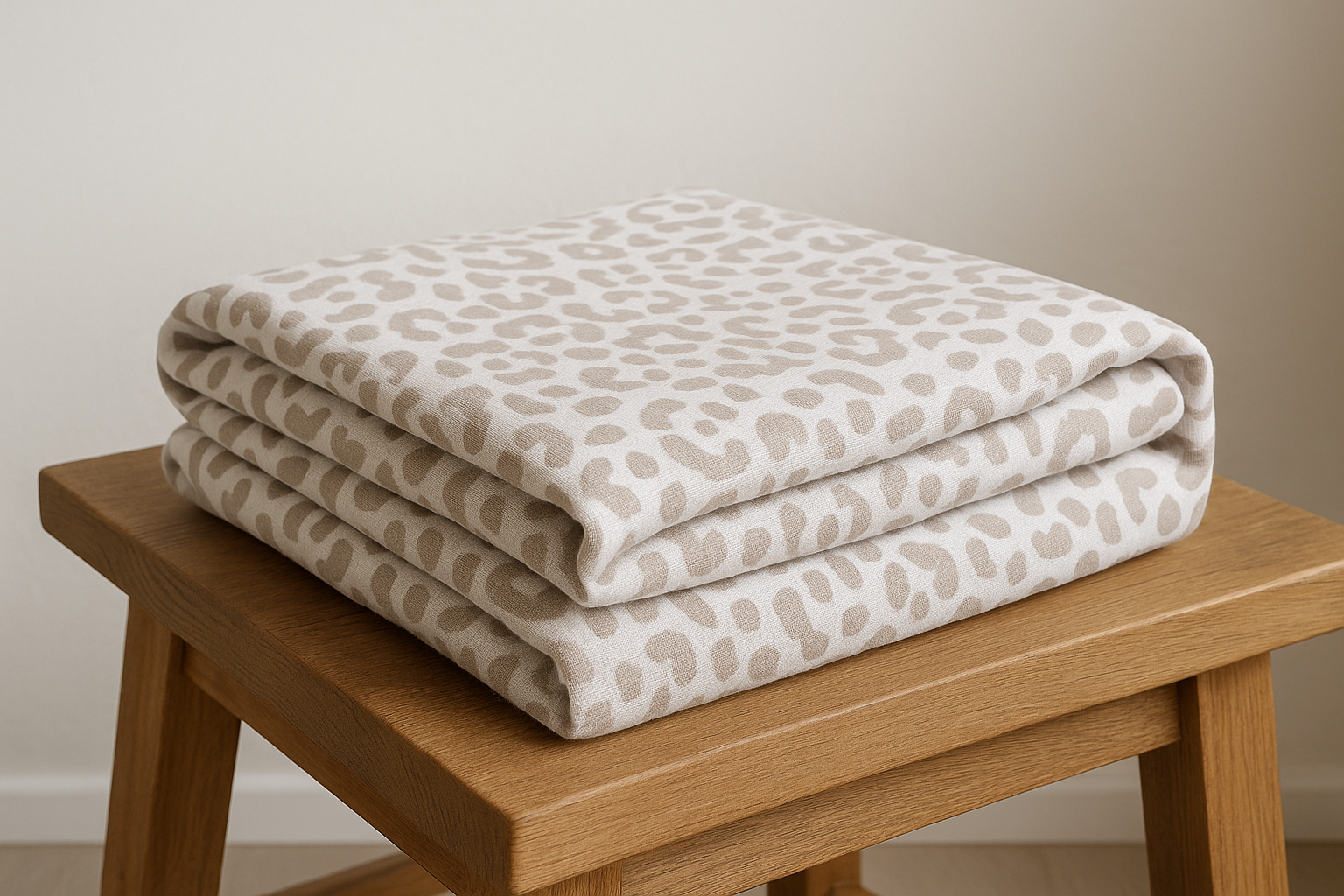 Плед муслиновый Leopard полуторный 160х220 см Белый (MH-9239-48/WP/х160)