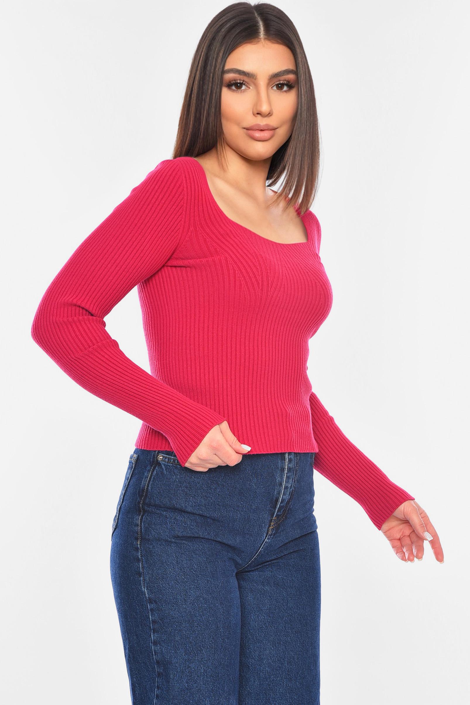 Кофта жіноча 198107 One size Рожевий (198107_!298320_42-44) - фото 2