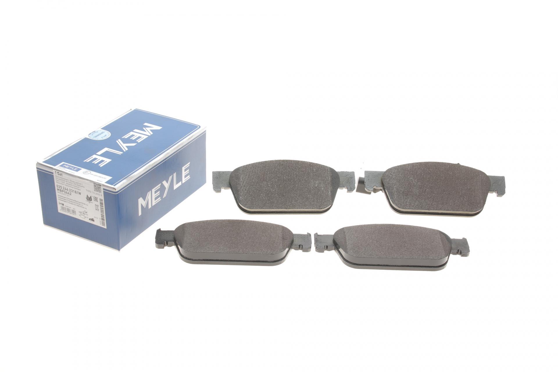 Колодки тормозные передние Meyle 025 246 2318/W VW T5 09-