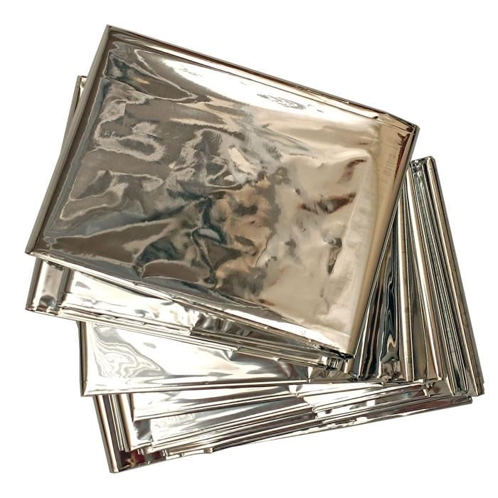 Термоковдра рятувальна 160x210 см Золотий/Срібний - фото 3