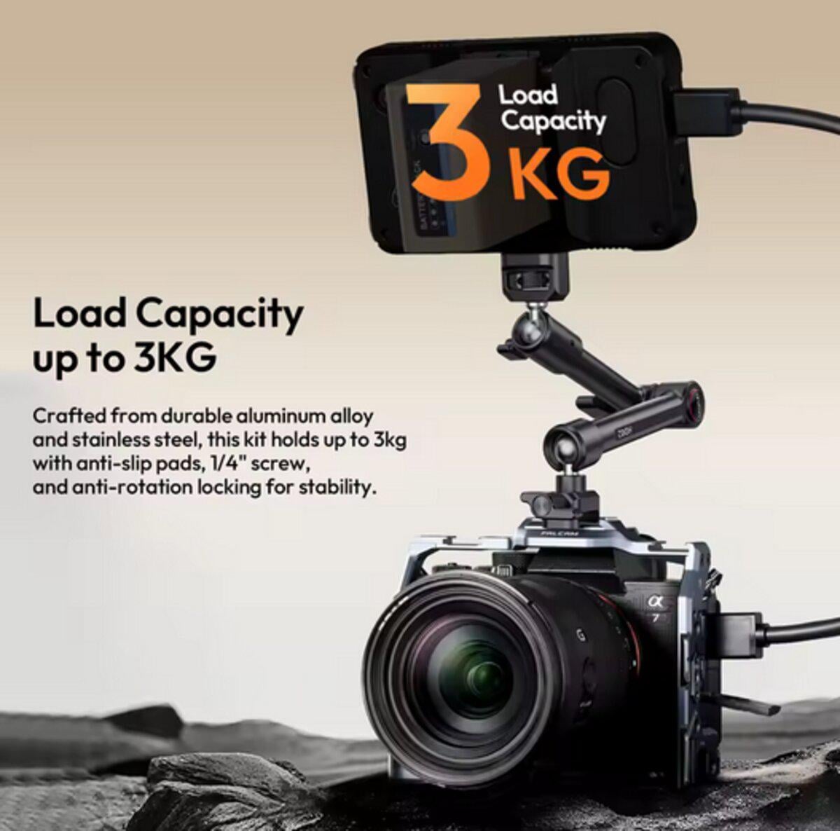 Штатив-тримач для камери Ulanzi HD02 10" Magic Arm Kit 1/4" Black (T098) - фото 3