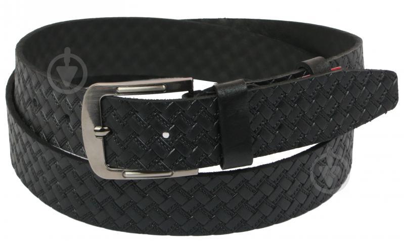 Кожаный ремень Skipper 110-130 x 3.8 см Черный (1104-38)