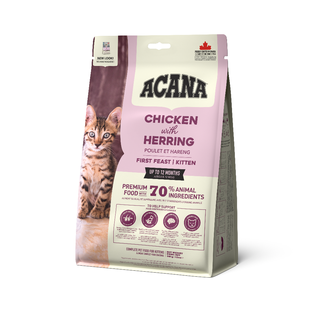 Корм сухий Acana First Feast Kitten для кошенят з куркою та оселедцем 340 г (a71428) Корм сухий Acana First Feast Kitten для кошенят з куркою та оселедцем 340 г (a71428)