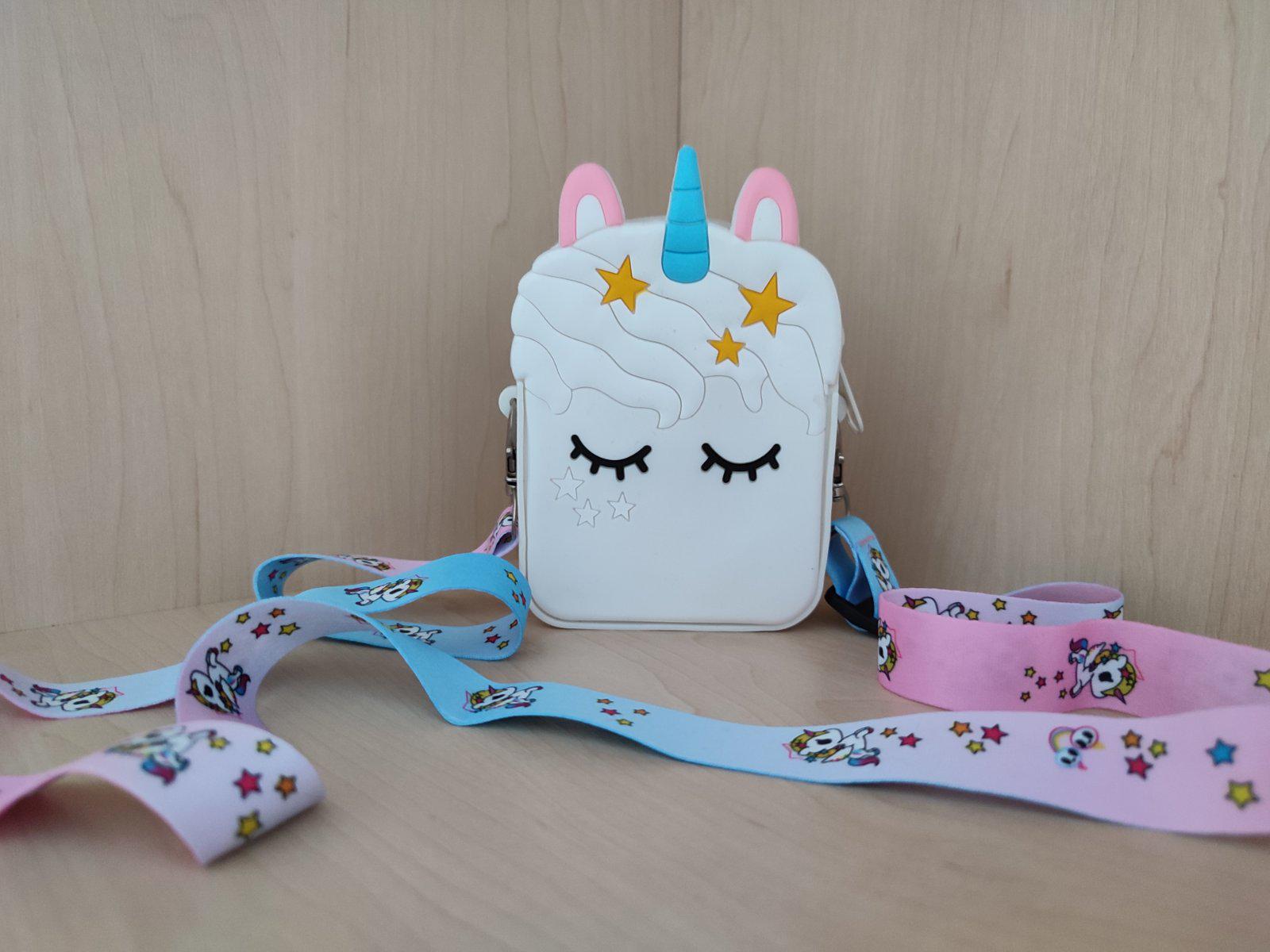 Детская сумочка через плечо Единорог силиконовая (22301)