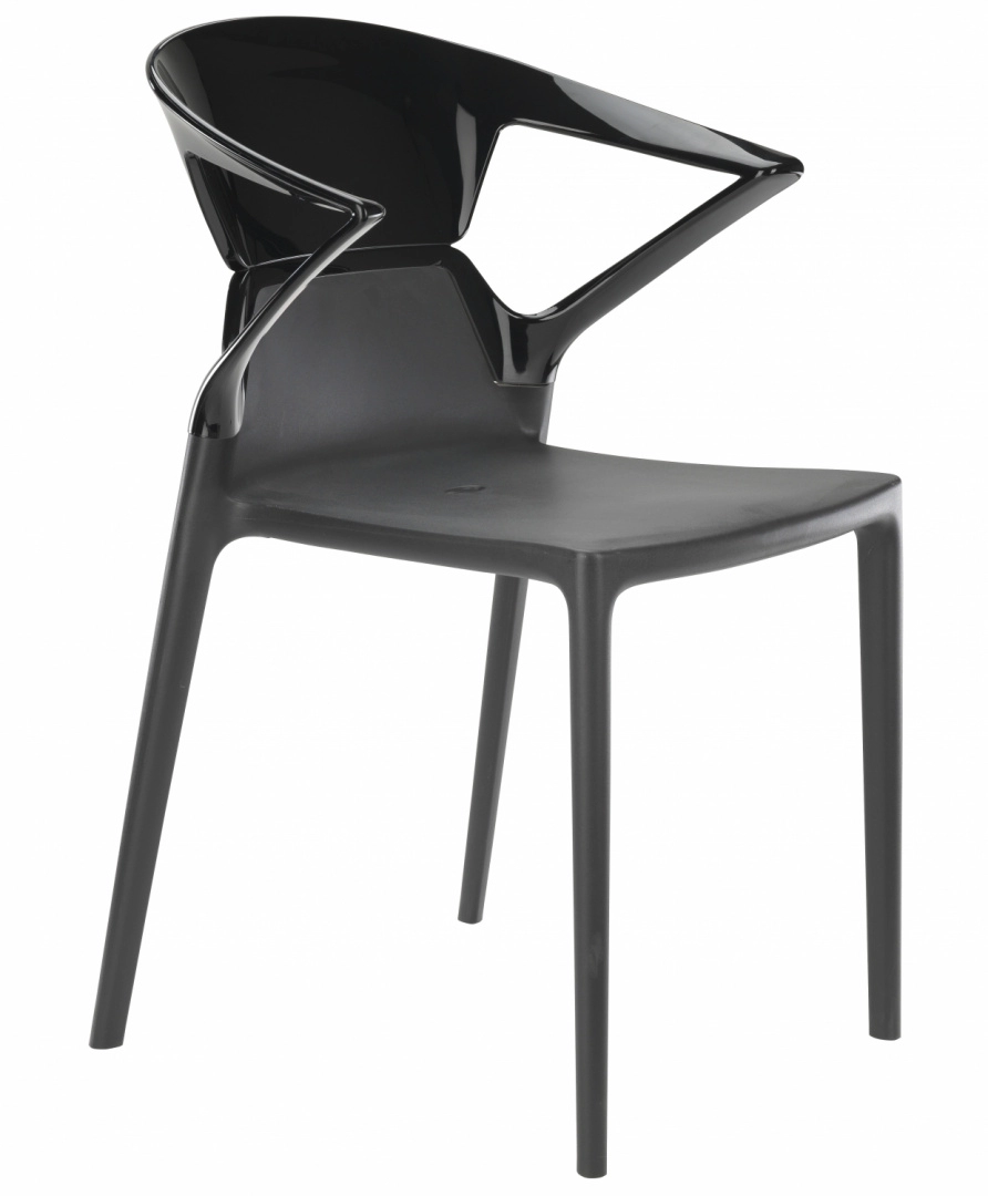 Кресло Litolan Papatya Ego-K антрацит Прозрачно-черный (DR002041)