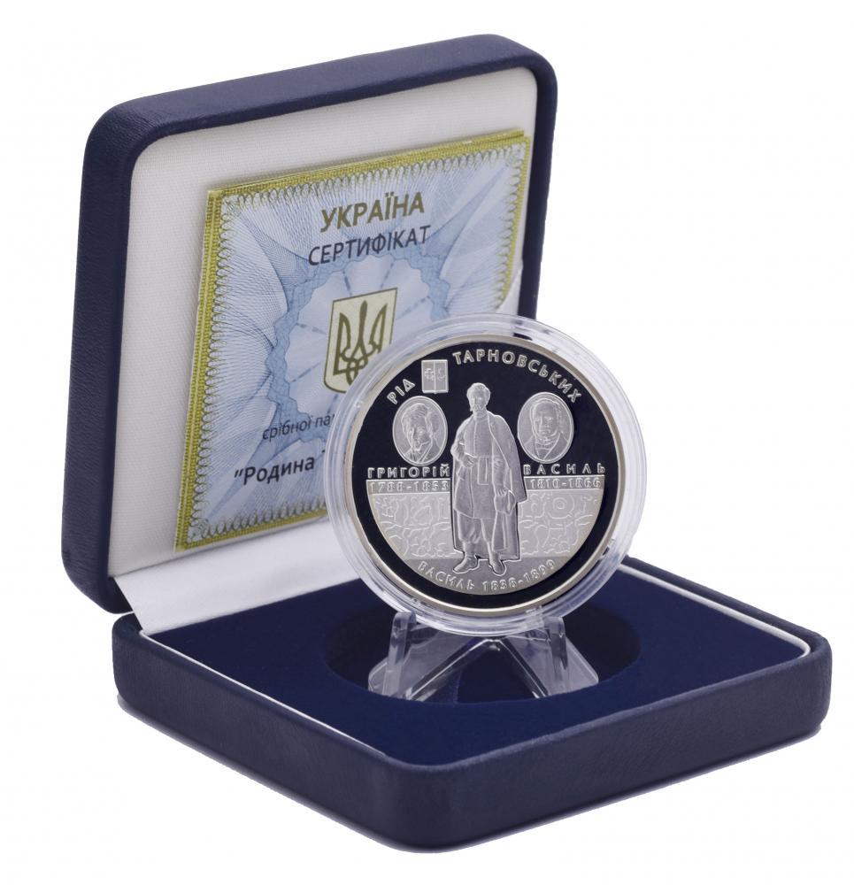 Коллекционная монета Украина 10 гривен 2010 Серебро Proof Семья Тарновских