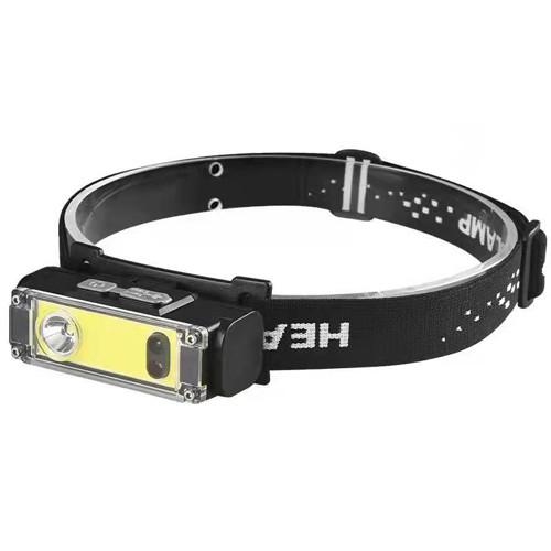 Фонарь налобный BL-T124-ХРЕ+COB Motion Sensor 1x18650 ЗУ Type-C White/Red (2259540042)