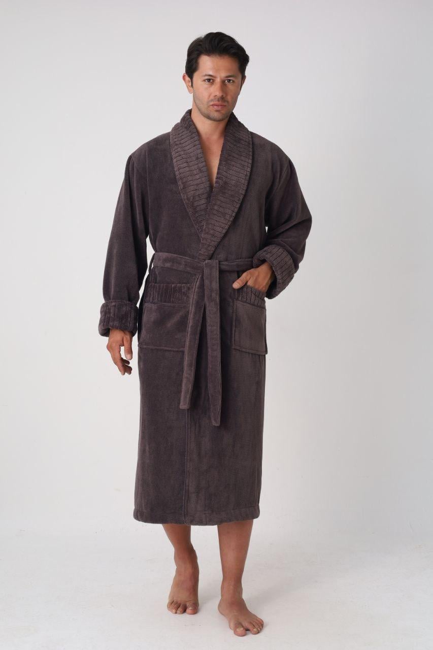 Халат мужской Nusa хлопок/бамбук 1330 L/XL Кауа (38309803) Халат мужской Nusa хлопок/бамбук 1330 L/XL Кауа (38309803)