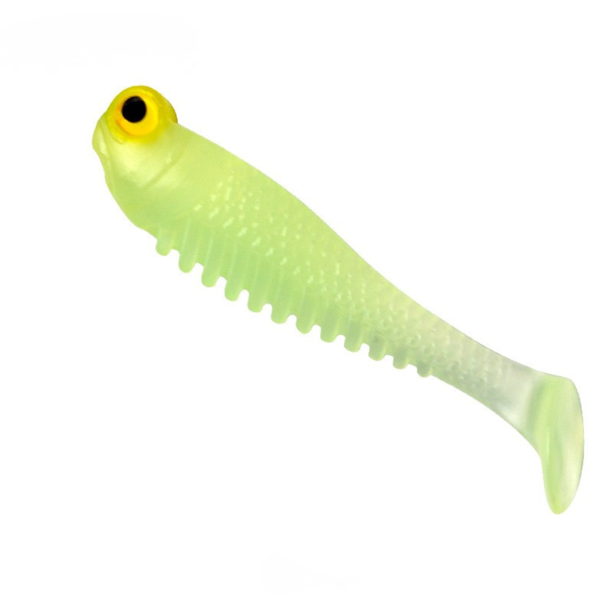 Люминесцентная силиконовая приманка для рыбалки GlowFish 10 шт. Зеленый (3095)