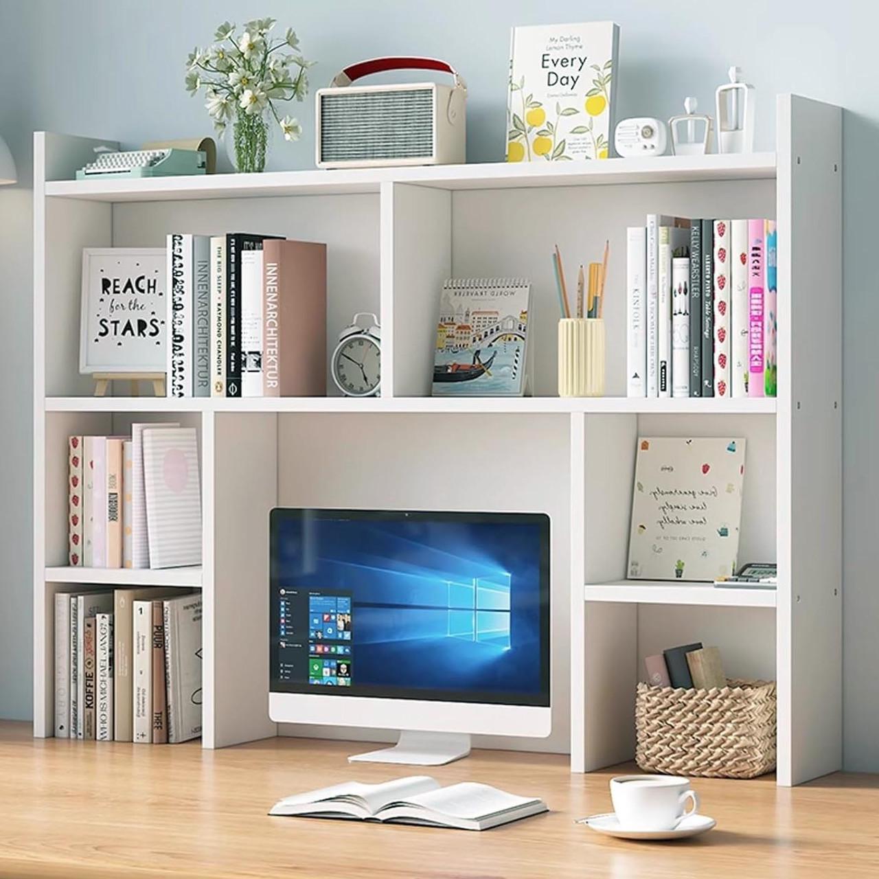 Полка-надстройка настольная из дерева Артвейн зефир (АКД-006520)