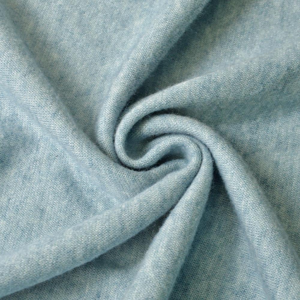 Ткань трикотаж двухсторонняя Осень №18 Светло-голубой (10811)