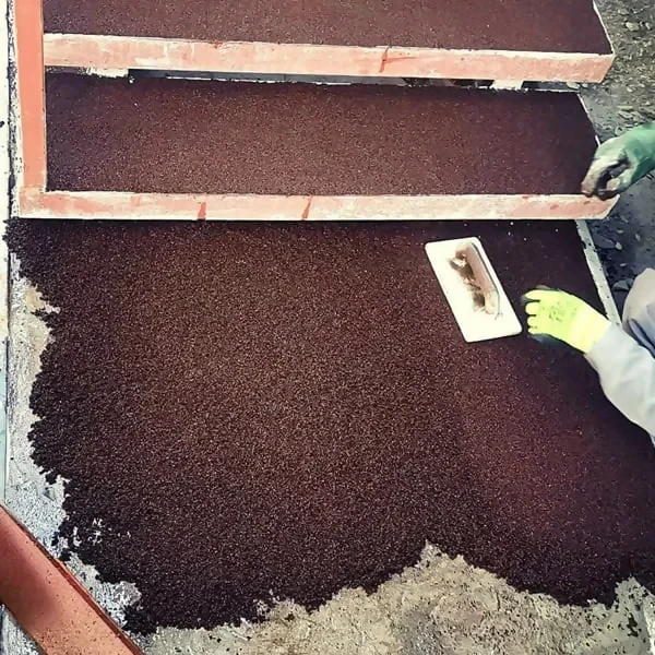 Резиновое покрытие-мягкий асфальт 1 м.кв. 10 мм Коричневый (2562228269) - фото 6